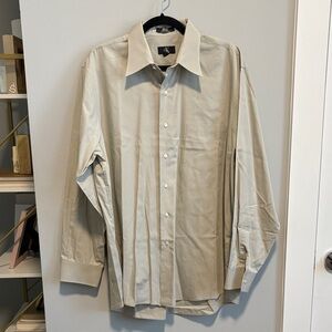 Calvin Klein Men's Light Tan Dress Shirt